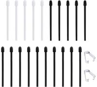 20pcs Pointes De Rechange Pour Stylet Pour Boox, 2 Matériaux Remplacement Pour Stylet Avec 2pcs Pinces Compatibles Avec Boox Pen Plus Pen2 Pro Max Lumi2 Note Air2 Note 5 Nova Air C