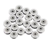 20pcs poulie de roulement à billes de cannelure de V623ZZ v pour le système de mouvement linéaire de voie de rail 3x12x4mm-HEN