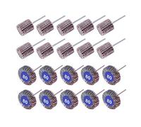 20pcs rabat de ponçage Disque de ponçage 32mm et 20 mm d'ajustement for Dremel Accessoires Rotary Tool de meulage Meulage Papisserie de sable 3mm Mandrel Mini Foret DUO ER