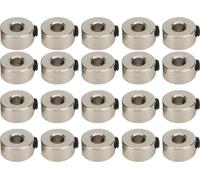 20pcs RC - Ensemble de butées de train d'atterrissage d'avion Col de roue 3,1 mm Acier inoxydable Exquisite artisanat Pièces de modèles d'avions