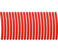 20pcs Réfléchissant Roue Jante Autocollants pour 16"-17" Voiture Universel Rouge