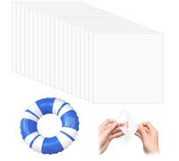 20PCS Réparation Transparent Étanche pour Piscine Gonflable, Gonflables Auto-Adhésifs TPU Transparent Rustine pour Piscines Kayak Tentes Matelas Gonflable Pneumatiques, Doudoune 3.46x3.46 inch