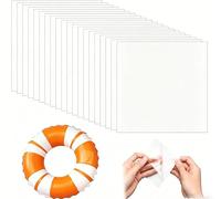 20PCS Réparation Transparent Étanche pour Piscine Gonflable, Gonflables Auto-Adhésifs TPU Transparent Rustine pour Piscines flottantes Kayak Tentes Matelas Gonflable Pneumatiques Doudoune 8.8 x 8.8cm