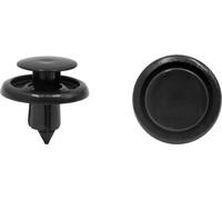20Pcs Rivet fixation plastique trou Dia 7mm noir Voiture Clips boue Pare-chocs