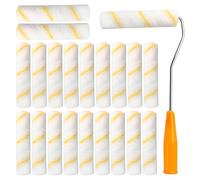 20pcs Rouleaux à Peinture 15cm Petit Rouleau Peinture avec Poignées et Gants en Caoutchouc Mini Rouleau Peinture Rouleau de Peinture Rouleaux Laqueur Pour la Décoration Murale le peinture