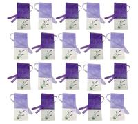 20pcs Sachet Sacs vides Sacs de Coton et de Ramie Violets en Cordon de Coton pour la Lavande, Les épices et Les Herbes