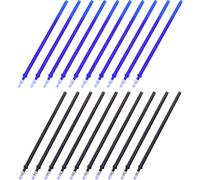 20pcs / Set Bureau Gel Pen Effaçable Recharge Rod Magique Effaçable Pen Recharge 0.5mm École Bleue d'encre Noire Papeterie Outil D'écriture Cadeau