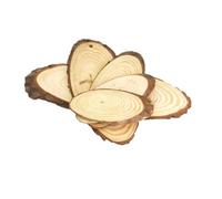 20pcs Small Oval Wood Slices Pour Bricolage