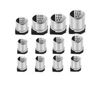 20Pcs SMD Capacitor 4x5.4mm Aluminum Electrolytic Capacitors 10V470UF 16V10UF 16V22UF 25V10UF 35V4.7UF 50V1UF 50V2.2UF AUOQKQUT(100V1UF 4x5.4)