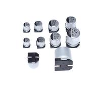 20pcs SMD Electrolytic capacitor aluminum 6.3V 10V 16V 25V 35V 50V 1UF 2.2UF 4.7UF 10UF 47UF 100UF 220UF 330UF 470UF 680UF AUOQKQUT(50V 22UF)