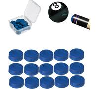 20pcs Snooker Cue End Caps 10mm Cue Tips Replacement Billiard Cue Tips For Pool Ball Spare Parts With Storage Box Replacement