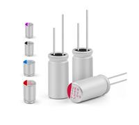 20PCS Solid Capacitor Motherboard 2.5V 3V 4V 6.3V 10V 16V 100UF 270UF 470UF 560UF 100UF 1000UF Graphics Card Solid Capacitors NWPNLXEA(6.3V2200UF 10x12)