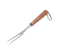 20pcs Solid Wood Handle Stainless Steel Barbecue Fork Pour Grillades