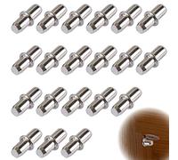 20PCS Support Etagere,Consoles et Taquets pour étagères Taquet Etagere Cheville Support Etagere,Fixation Etagere Supports D'étagères à Brancher pour Meubles,Armoires,Supports D'étagères-5x16mm.
