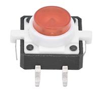 20PCS Tact Button Switch, LED Micro Momentary Tactile Push Button Switch 4 Pin 12x12x7.3mm KHzIgRdY (Color : Rot)