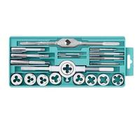 20PCS Tap and Die Set Metric Thread Repair Tool Manual Tapping Threading Kit for Metal Pipe Bolt Nut Repair