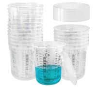 20pcs Tasses De Mélange De Peinture 680ml, Tasse À Mesurer Avec Couvercles, Gobelets De Mélange Pour Peinture Tasses À Mesurer En Plastique Gobelets De Mesure Avec Échelle Pour Mélanger Des Liquides