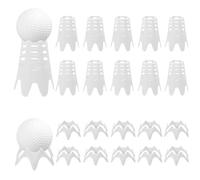 20pcs Tee de Golf, Plastique Tees de Simulateur de Golf Tee Golf Practice Intérieur Extérieur Tee de Golf pour Tapis pour la Maison l'Extérieur Le Gazon d'hiver (10 Hauts + 10 Courts)