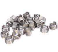 20Pcs Thread Inserts Male Female Reducing Nut Repair Tool Stainless Steel Fastener M14x2(1D )