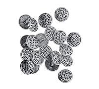 20pcs Tibétain Argent Alliage 1 Trou Couture Boutons Fermeture 17mm Labyrinthe
