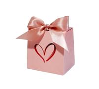 20pcs Valentine's Day Mini Candy Box And Holiday Gift, Decorated With Hot Stamping Hearts, Creating A Festive Atmosphe Pour Cadeau De Bricolage, FêTe(Pink)
