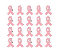 20Pcs Versatile Ribbon Brooch Pins for Fundraising Event Stylish Volunteer Jewelry Gift Safety Corsage Pins Charity Event Accessories