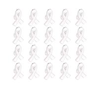 20Pcs Versatile Ribbon Brooch Pins for Fundraising Event Stylish Volunteer Jewelry Gift Safety Corsage Pins Charity Event Accessories