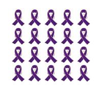 20Pcs Versatile Ribbon Brooch Pins for Fundraising Event Stylish Volunteer Jewelry Gift Safety Corsage Pins Charity Event Accessories