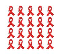 20Pcs Versatile Ribbon Brooch Pins for Fundraising Event Stylish Volunteer Jewelry Gift Safety Corsage Pins Charity Event Accessories