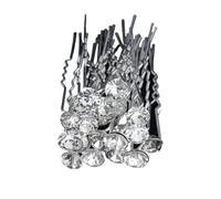 20pcs Women U-shaped Pin Metal Barrette Hair Clip Hairpins Simulated Pearl Bridal Tiara Accessories Wedding Hairstyle Tools(Color-6)