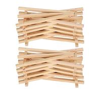 20pcs Wood Easel, 11 x 19 cm Cadre de chevalet de chevalet Porte-trépied en bois, artware mini support de trépied d'affichage pour la décoration