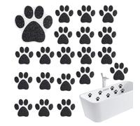20Pièces Autocollants Antidérapants de Douche Antidérapants, Décalcomanies En Forme De Patte De Chien, Adhésif Antidérapant de Sécurité de Bain, Autocollants pour Escaliers,Douche,Surfaces Glissantes