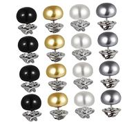 20pièces Boutons No Sew Métal Pour Chemises Boutons Instantanés Amovibles Perle Remplacement Pratique Pour Événements Et Artisanat