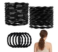 20pièces Chouchous Cheveux en Coton,Elastiques Cheveux Sans Métal Cheveux éLastique Bandes Ties Cordes Chouchou Accessoires Cheveux pour Femme ou Filles (Noir classique)