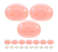 20pièces Nez De Cochon Plastique Rose avec Rondelles pour Fabrication De Poupées Et Animaux Peluche Accessoires DIY Sécurisés pour Marionnettes Et Crochet