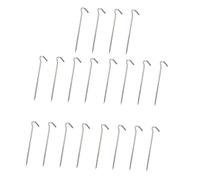 20Pièces Piquets de Forme de Point Interrogation Robustes Durables pour Camping Extérieur Parfaits pour Tentes Auvents Aménagement Paysager