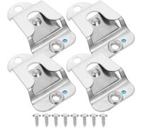 20Pièces Support Microphone Portable Métal Argent Facile Installation