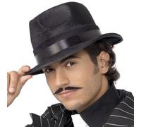 20s 1920s Indestructible Fedora Chapeau Déguisement Durable Gangster Par Smiffys