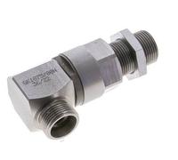 20S Acier zingué Coude à rotule Raccord coupant Cloison DN 16350 bar NBR ISO 8434-1