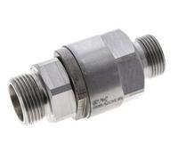 20S & G3/4'' Acier zingue Raccord tournant à bille avec filetage mâle DN 16350 bar NBR ISO 8434-1