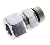 20S & UN 1-1/16''-12 Raccord droit de coupe en acier zingue à filetage mâle 400 bar ISO 8434-1