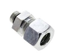 20S & UNF 3/4''-16 Raccord droit de coupe en acier zingue à filetage mâle 400 bar ISO 8434-1