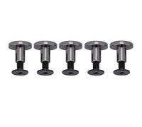 20sets Rivets à Vis en Cuir, Vis à Rivets Rivets à Tête Plate en Laiton pour l'Artisanat du Cuir Vis de Ceinture pour Quincaillerie en Cuir Attaches en Cuir pour Bagages Artisanat (8mm)