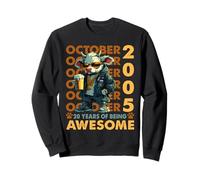 20th Birthday Cow Legends October 2005 20 Years Old Mens Sweatshirt