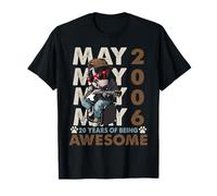 20th Birthday Dog Lover May 1996 Vintage 20 Years Old Men T-Shirt