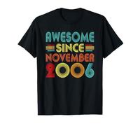 20th Birthday Idea Awesome Since November 2006 20 Years Old T-Shirt