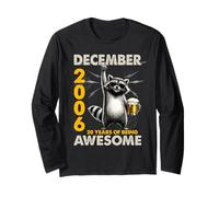 20th Birthday Raccoon December 2006 Vintage 20 Years Old Manche Longue
