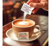 « 20tipici® » Sachets de sucre blanc et/ou brun personnalisés avec logo/inscription/photo - 5000 unidoses personnalisables - Bars|Hôtels|Restaurants (5000 Sachets Blanc et/ou Canne)