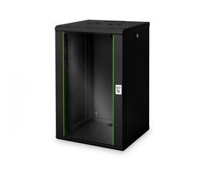 20U wall mounting cabinet, Unique 998x600x600 mm, color black (RAL 9005)