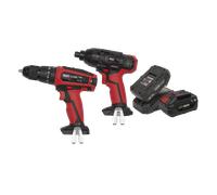 20V sans Fil Ø13mm Marteau Perceuse / 0.6cmHex Drive Impact Conducteur Kit Combo